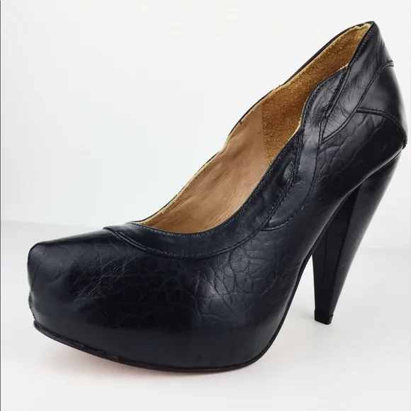 Samanta Leather Platform Heels