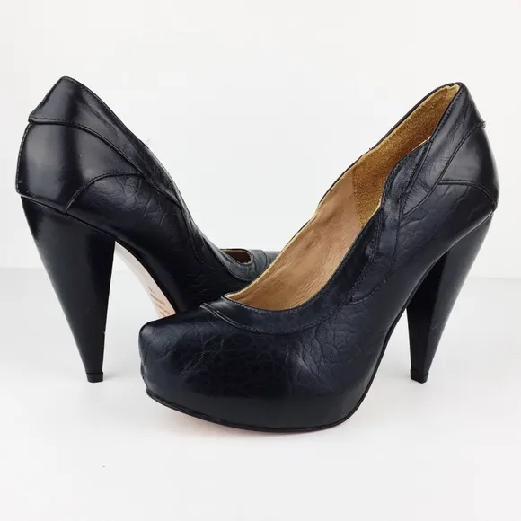Samanta Leather Platform Heels