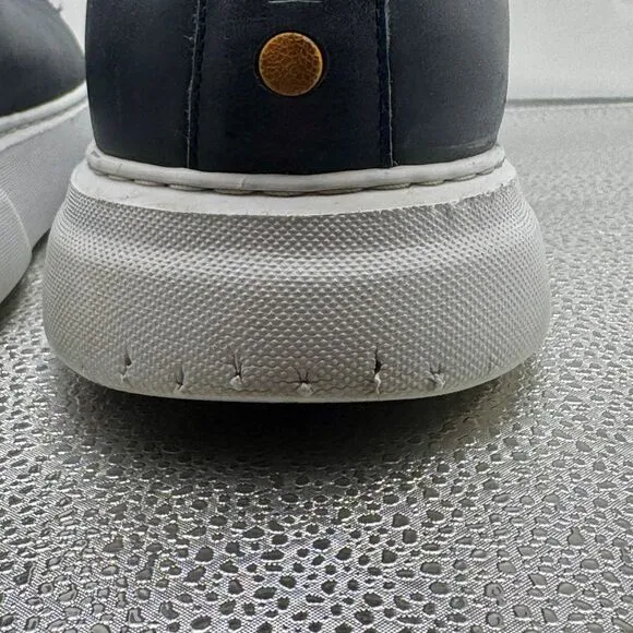 Samuel‎ Hubbard 'Flight' Low-Top Sneakers size 10 Navy Real Leather Casual Shoes
