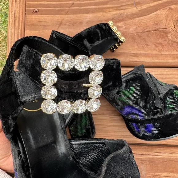 Sandal Cube Crystal, Roger Vivier Size 9.5