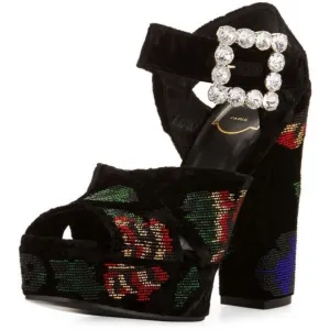 Sandal Cube Crystal, Roger Vivier Size 9.5