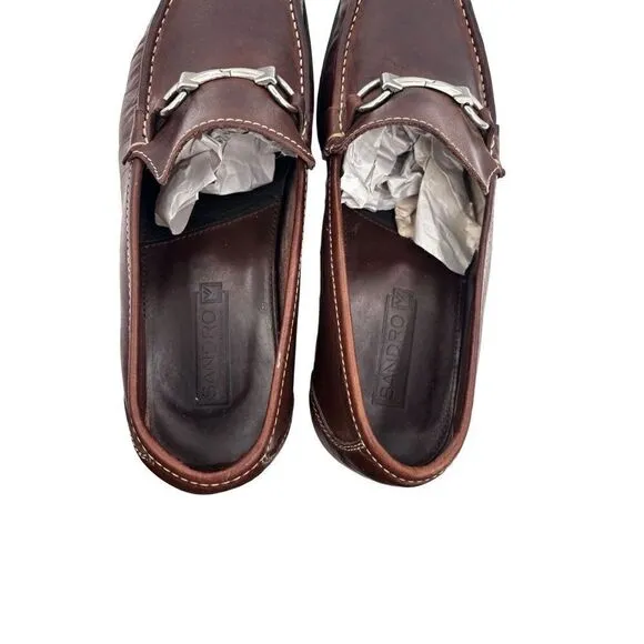 Sandro moccoloni leather loafers