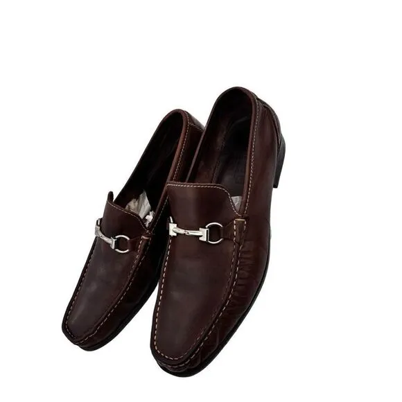 Sandro moccoloni leather loafers