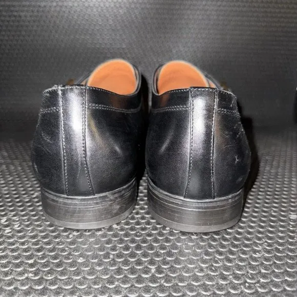 Santoni Double Monk Straps Black Leather Comfort Dress Shoes Men’s Size 12 (11)