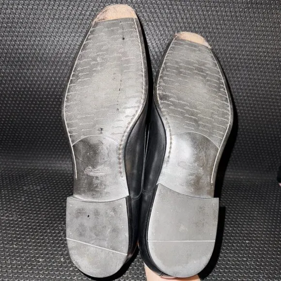 Santoni Double Monk Straps Black Leather Comfort Dress Shoes Men’s Size 12 (11)