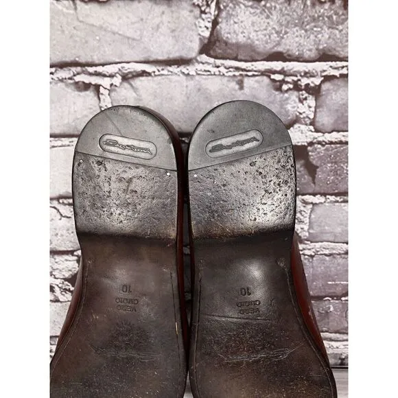 Santoni Leather Relaxed Woven Loafers Men's Shoes Size 10D US/43EU Brown