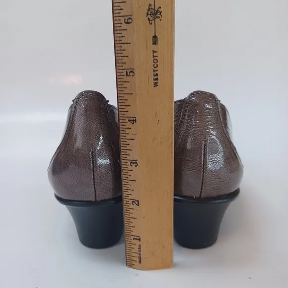 SAS Pump Sonyo Portobello Slip On Heels Patent Leather Comfort Shoes Women 7.5 W