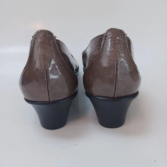 SAS Pump Sonyo Portobello Slip On Heels Patent Leather Comfort Shoes Women 7.5 W