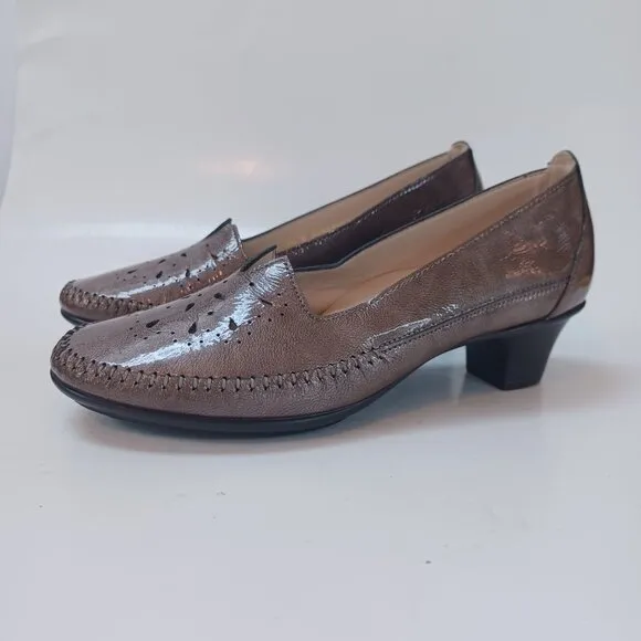 SAS Pump Sonyo Portobello Slip On Heels Patent Leather Comfort Shoes Women 7.5 W