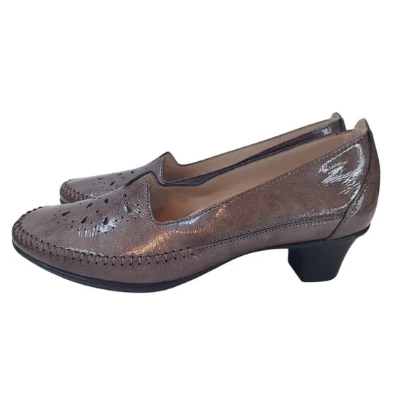 SAS Pump Sonyo Portobello Slip On Heels Patent Leather Comfort Shoes Women 7.5 W