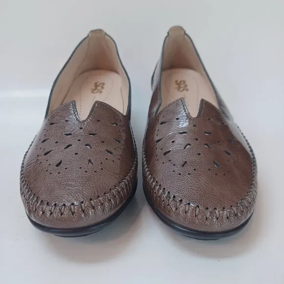 SAS Pump Sonyo Portobello Slip On Heels Patent Leather Comfort Shoes Women 7.5 W