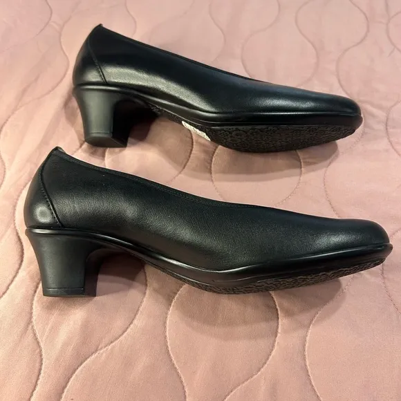 SAS shoes Black Leather .