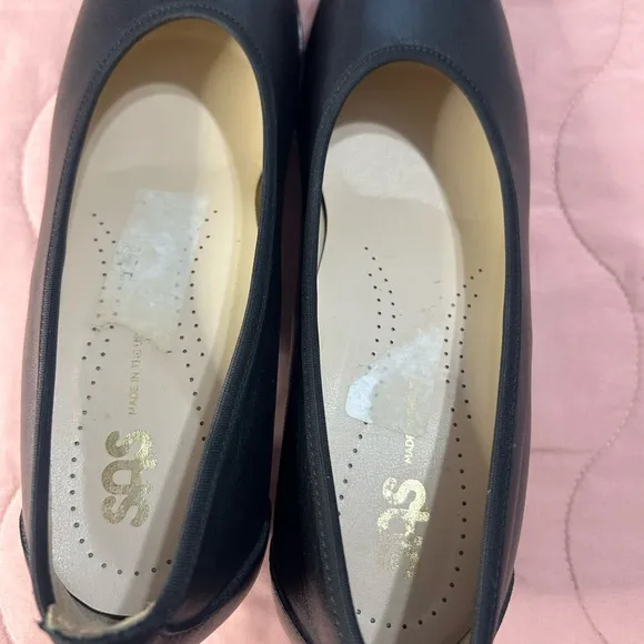 SAS shoes Black Leather .