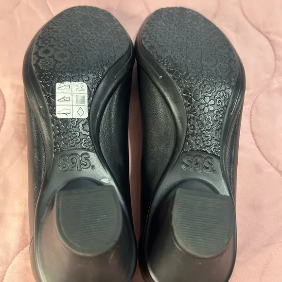 SAS shoes Black Leather .