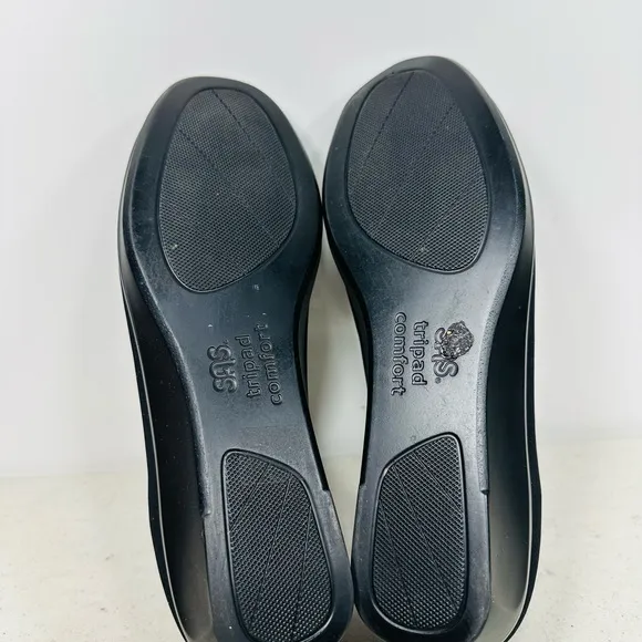 SAS Women's Bliss Slip-On Wedge Loafers Size 9M Black Support Comfortable Shoes