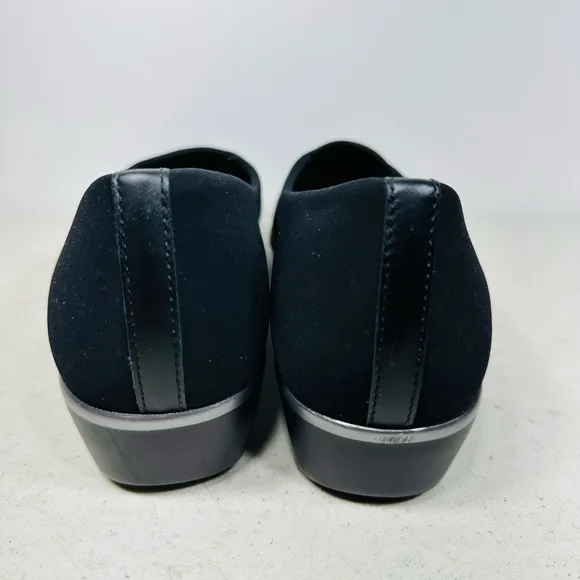 SAS Women's Bliss Slip-On Wedge Loafers Size 9M Black Support Comfortable Shoes