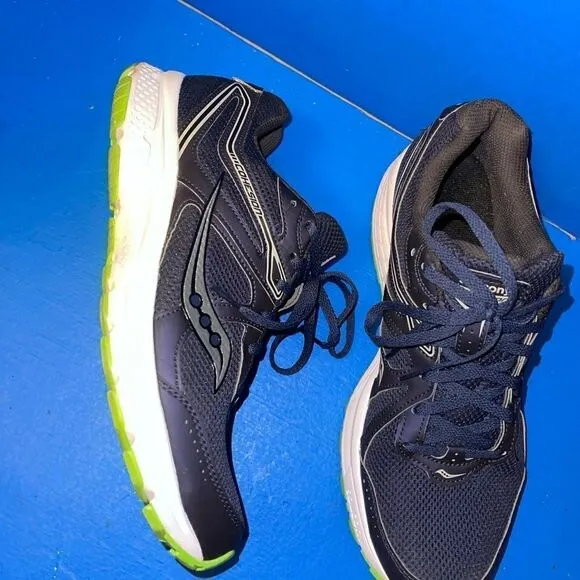 Saucony Cohesion 11 Trail Running Shoes Grip Navy Blue Men’s Sz US 10.5/EU 44.5