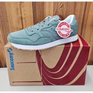 Saucony DXN Trainer CL Green Men's Retro Running Shoes Size 7.5