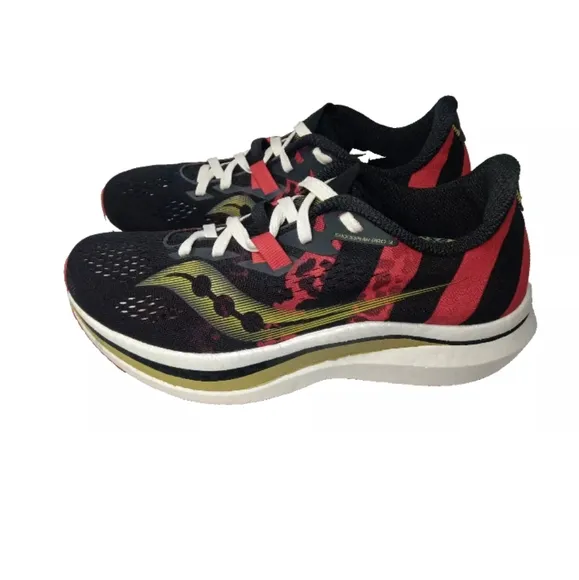 Saucony Endorphin Pro 2 Running Shoes Men's Size 6.5 Black Red /Gold