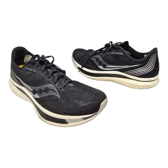 SAUCONY Endorphin Pro Black Running Shoes S20598-45 Mens Size 13 Pre-owned