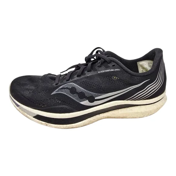 SAUCONY Endorphin Pro Black Running Shoes S20598-45 Mens Size 13 Pre-owned