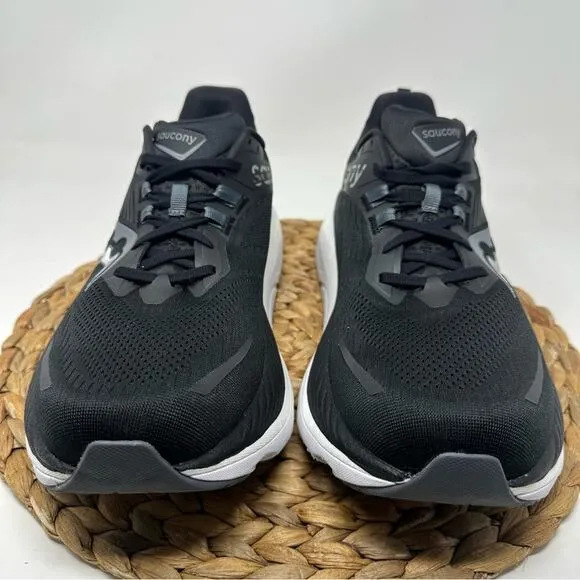 SAUCONY Hurricane 24 Running Shoes Black Carbon White Size 12.5 Men's