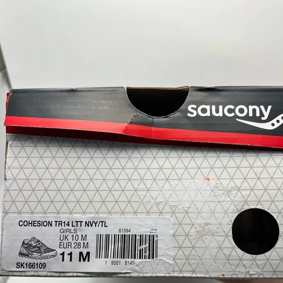 Saucony Kids' Blue and Orange Sneakers - Size 11 M