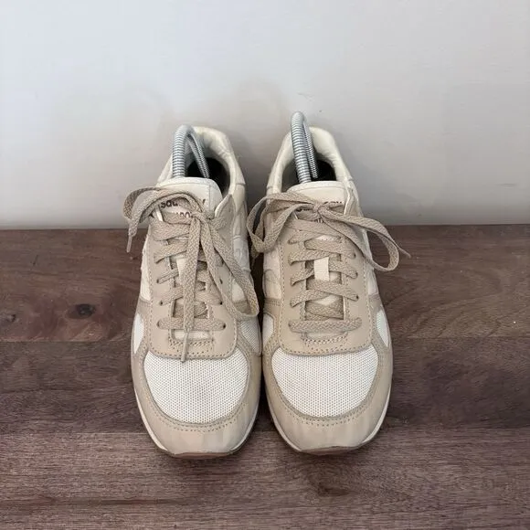SAUCONY SHADOW ORIGINAL SNEAKERS TRAINERS Beige Brown‎ S70762-1 Unisex Mens 7.5