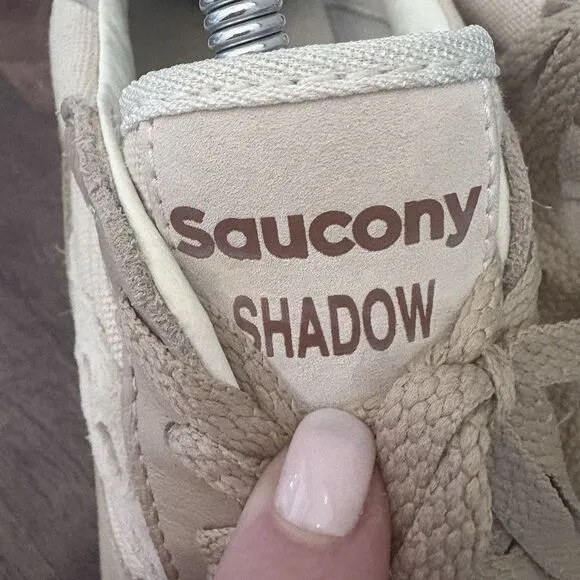 SAUCONY SHADOW ORIGINAL SNEAKERS TRAINERS Beige Brown‎ S70762-1 Unisex Mens 7.5