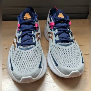 Saucony Womens Ride 15 S10729-40 Gray Running Shoes Sneakers Size 8.5