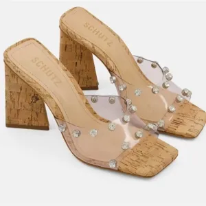 Schutz Lizah cork sandals size 7.5B nwt