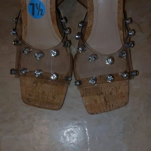 Schutz Lizah cork sandals size 7.5B nwt