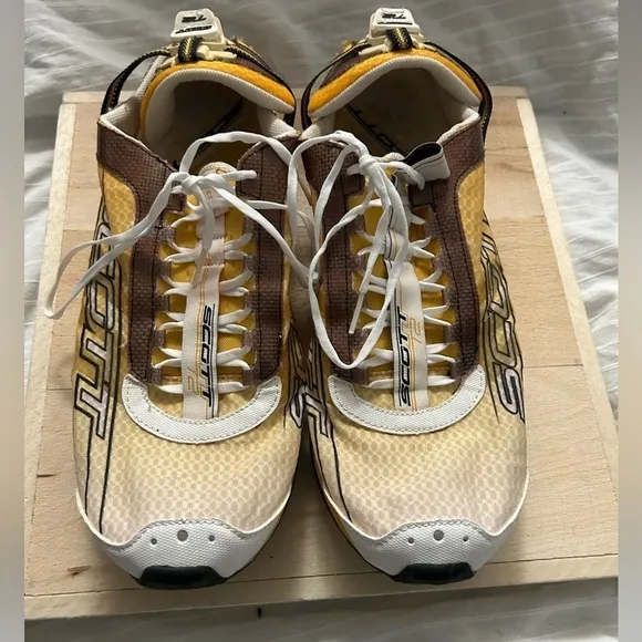 Scott T2 Pro Evolution Mens Brown/Neon Lace Up Athletic Running Shoes Sz 13 US