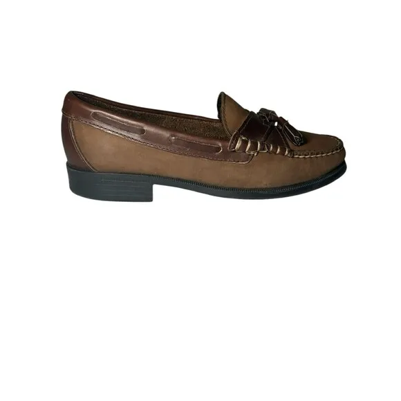 Sebago Brown Leather Tassel Loafer Slip On Shoes Women's Size 6.5 M