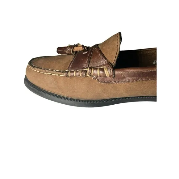 Sebago Brown Leather Tassel Loafer Slip On Shoes Women's Size 6.5 M