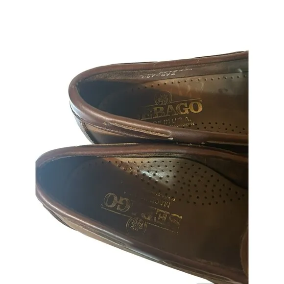 Sebago Brown Leather Tassel Loafer Slip On Shoes Women's Size 6.5 M