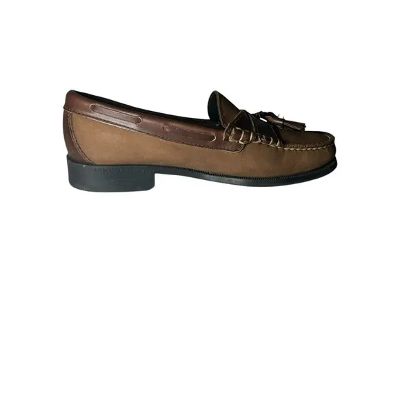 Sebago Brown Leather Tassel Loafer Slip On Shoes Women's Size 6.5 M