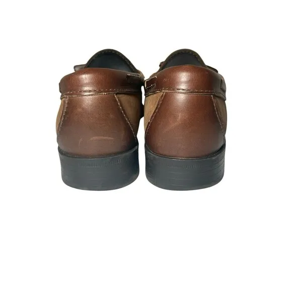 Sebago Brown Leather Tassel Loafer Slip On Shoes Women's Size 6.5 M