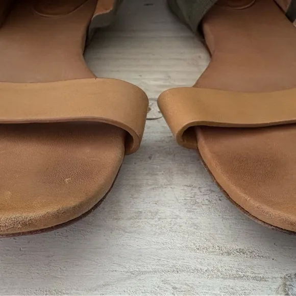 See by Chloe 'Kasha' gladiator sandal in green tan suede leather Size 37