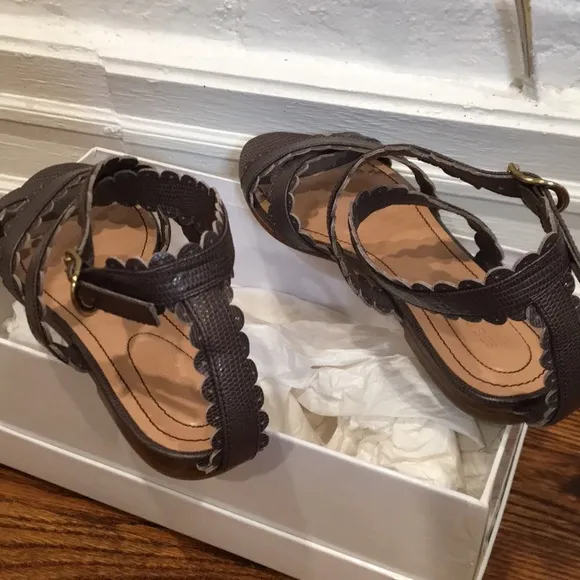 See by Chloe scalloped edge embossed leather