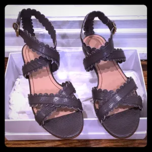 See by Chloe scalloped edge embossed leather