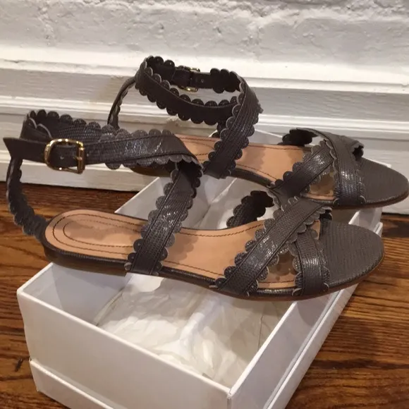 See by Chloe scalloped edge embossed leather