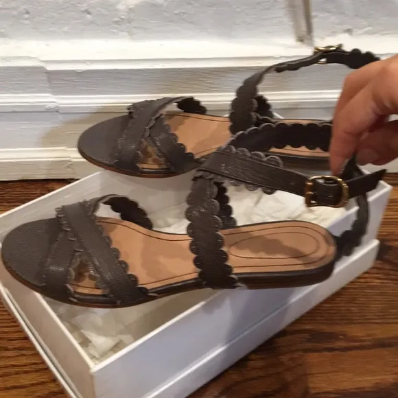 See by Chloe scalloped edge embossed leather
