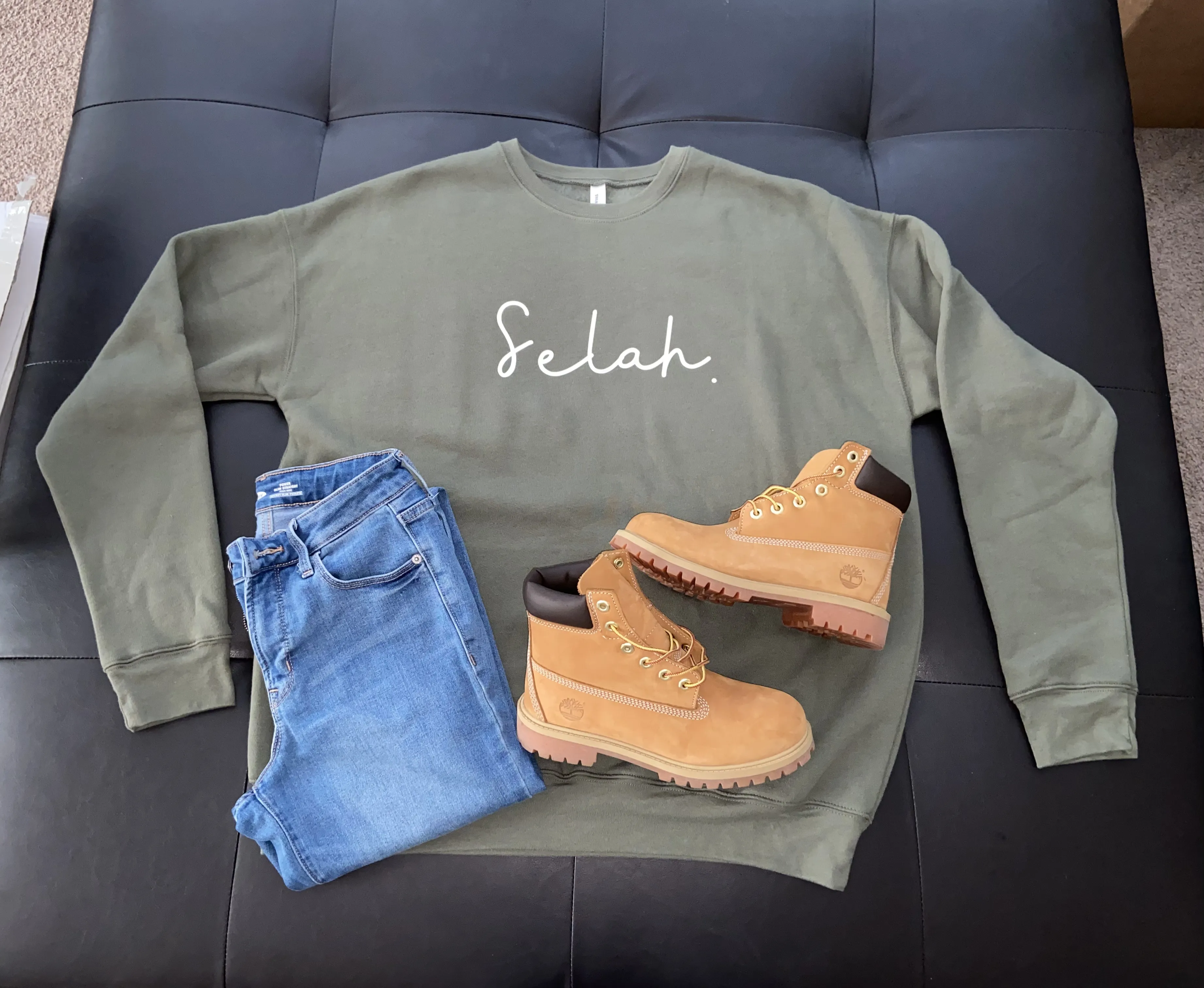 Selah Crewneck - Military Green