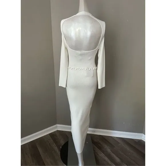 SELF-PORTRAIT Shoulder &amp; Back Cut Outs Dress