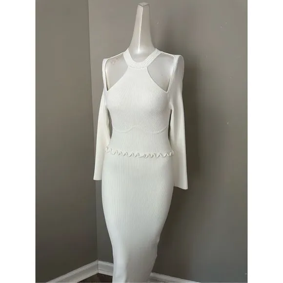 SELF-PORTRAIT Shoulder &amp; Back Cut Outs Dress