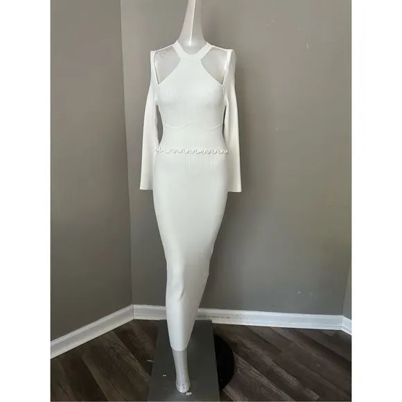 SELF-PORTRAIT Shoulder &amp; Back Cut Outs Dress