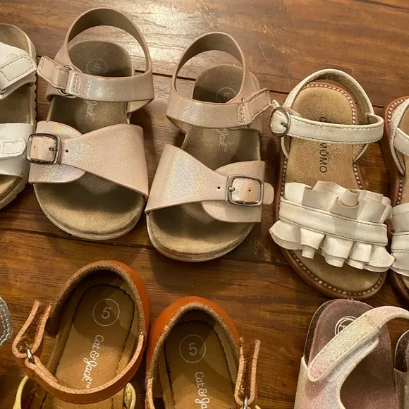 Set Of Toddler Sandals, Size: 5T