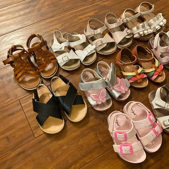 Set Of Toddler Sandals, Size: 5T