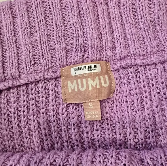 Show me your mumu pippa sweater skirt sunset stripe knit small NWOT
